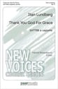 Thank You God for Grace SATTBB choral sheet music cover